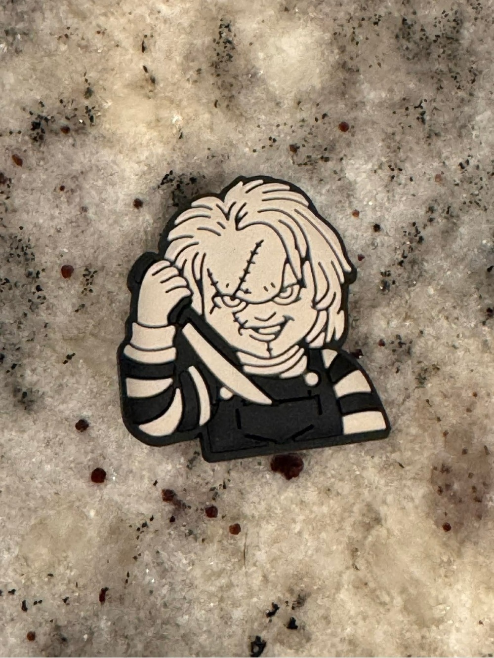 CROCS Black and White Chucky Jibbitz Charm